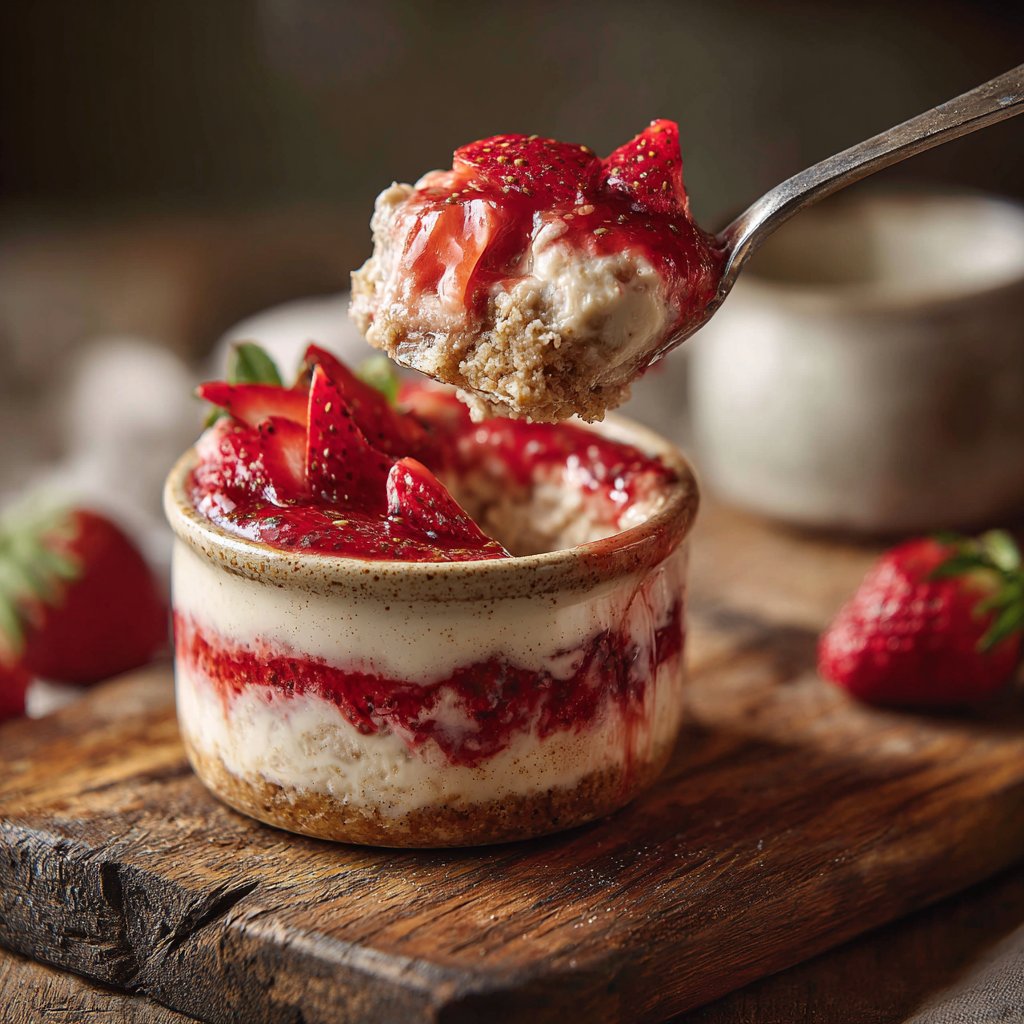 Strawberry Cheesecake Overnight Oats Easy