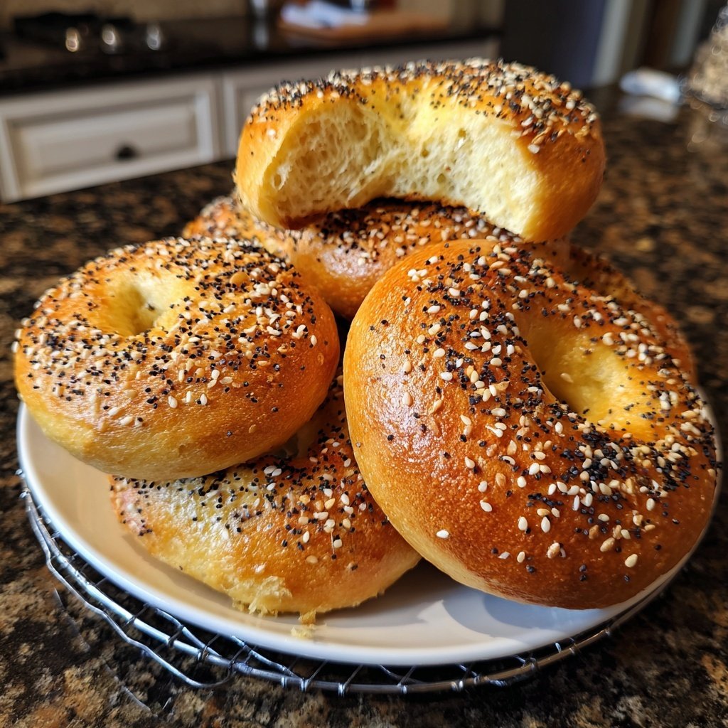 Protein Bagels With Egg Wash