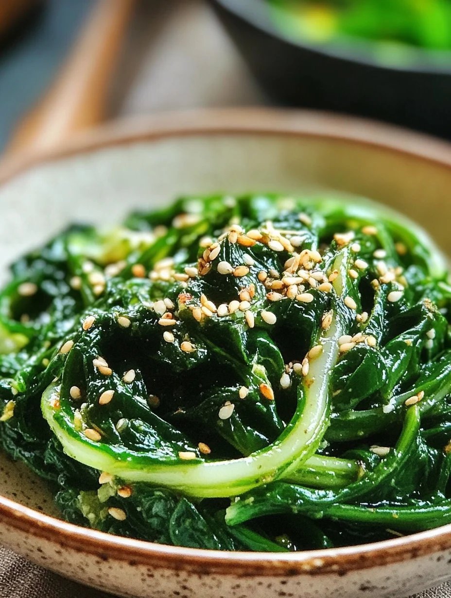 Korean Spinach Salad 2 Ways