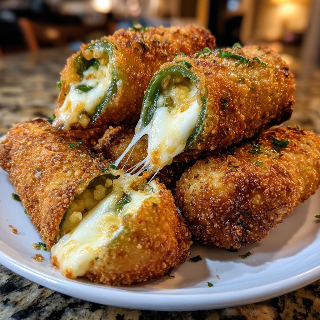 Tasty Finger Food Mini Jalapeno Popper Egg Rolls