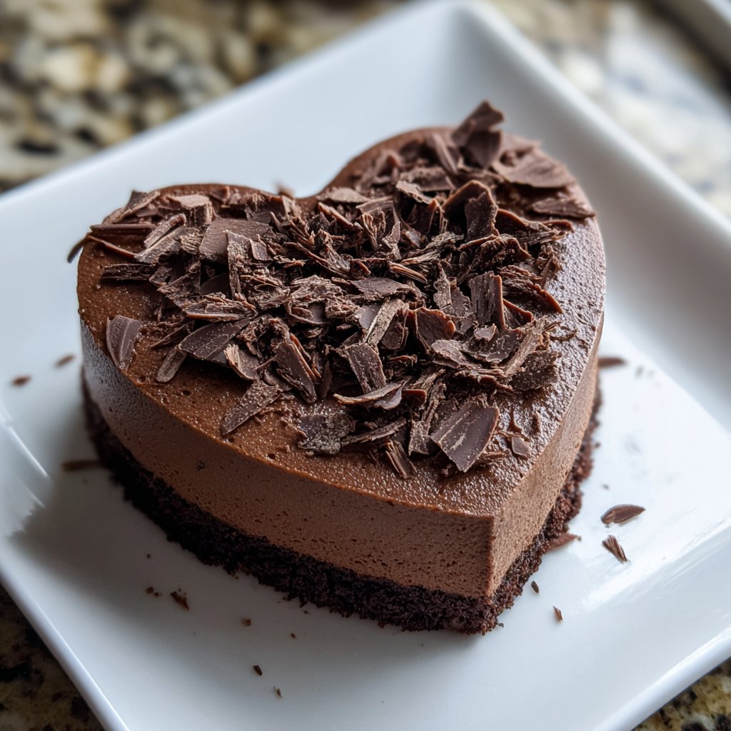 Mini Heart Cake with Chocolate Mousse